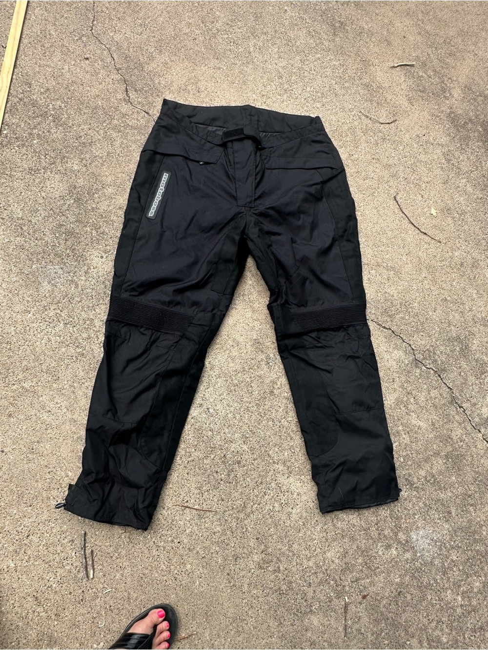 Moto boss Men's black motorcycle Pants with pockets Accent 3xl